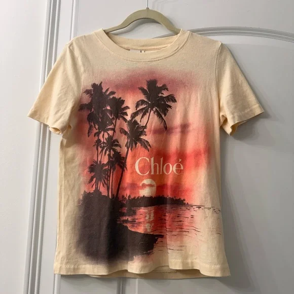 ✨ CHLOE sunset print tshirt spring summer 2025 - Picture 7 of 8